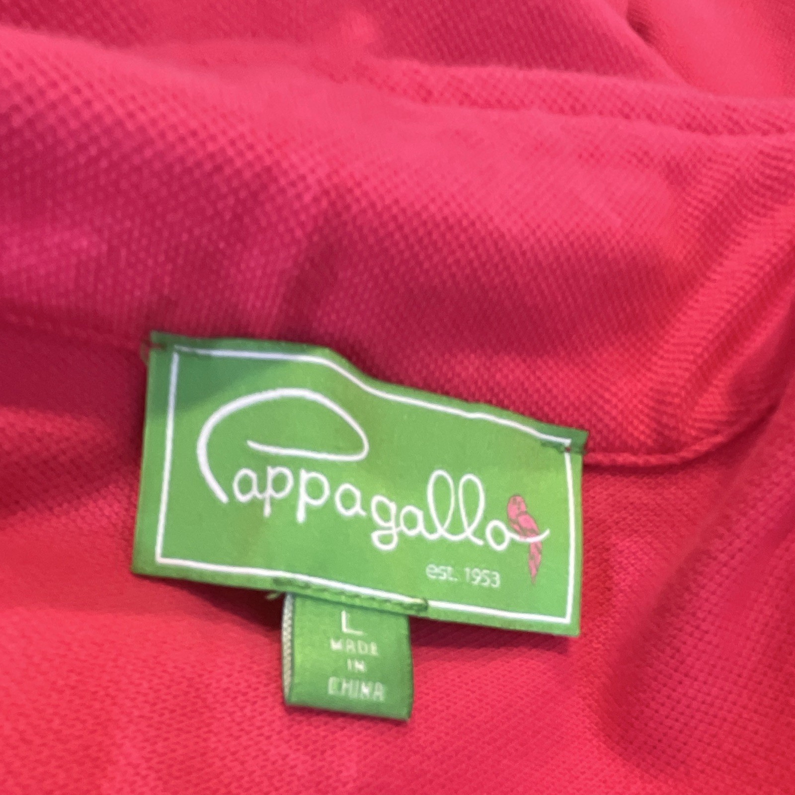 Pappagallo Shirt Dress Pink Knit Solid Sleeveless Collared Button Logo Knee L
