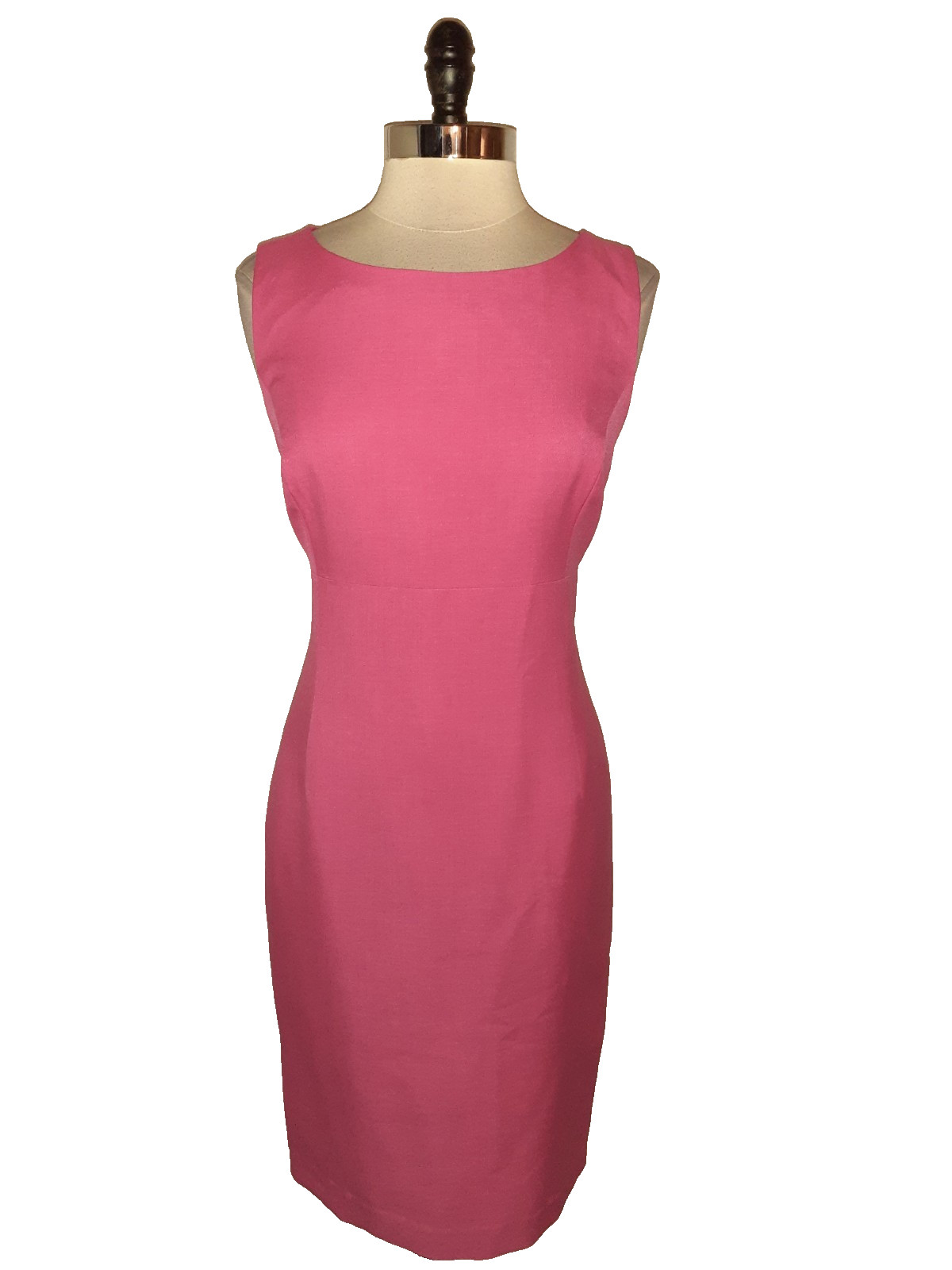 EVAN PICONE Size 16 Sheath Dress Pink Sleeveless Knee Length