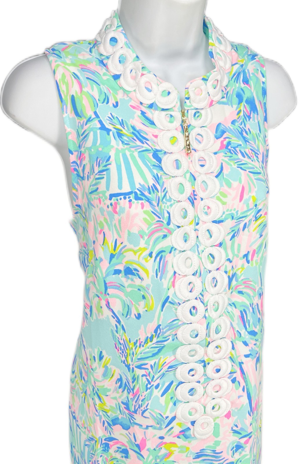 10 Lilly Pulitzer Jane Shift Dress Cabana Cocktail Polyester