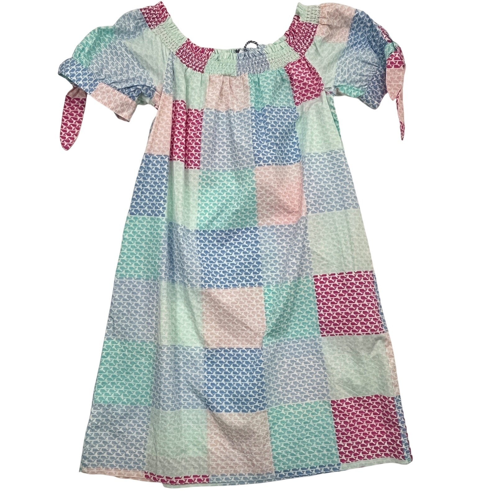 Vineyard Vines x Target Women’s Patchwork Whale Bardot Dress Size XS NWT