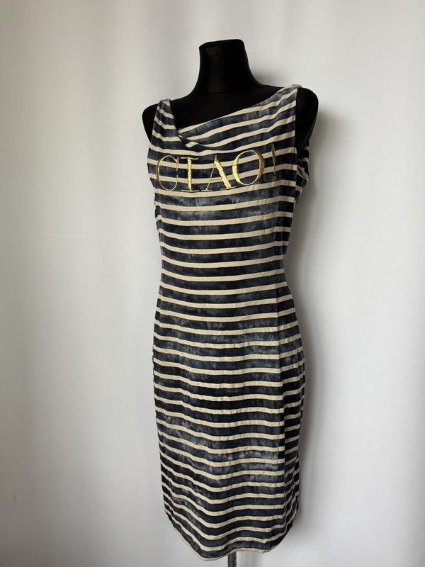 Women Moschino cheap & chic dress navy cotton 40/L