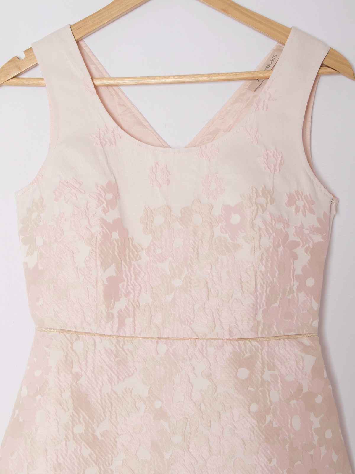 PennyBlack Jacquard A-Line Dress Mini blush pink floral Size XS