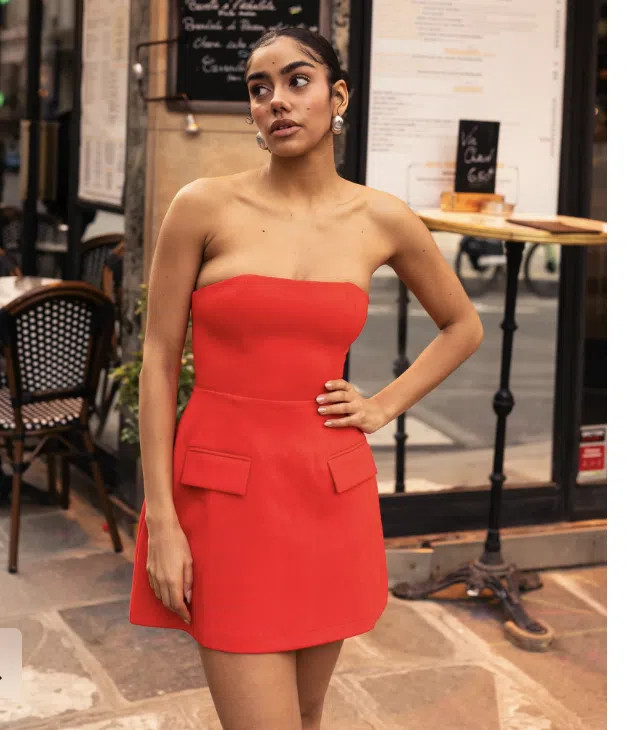 Odd Muse Ultimate Muse Strapless Mini Dress Red Size 8 au / 4 us / 8 uk
