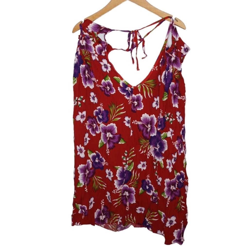 aloha fashion hawaiian dress one size luau colorful Hawaii Short