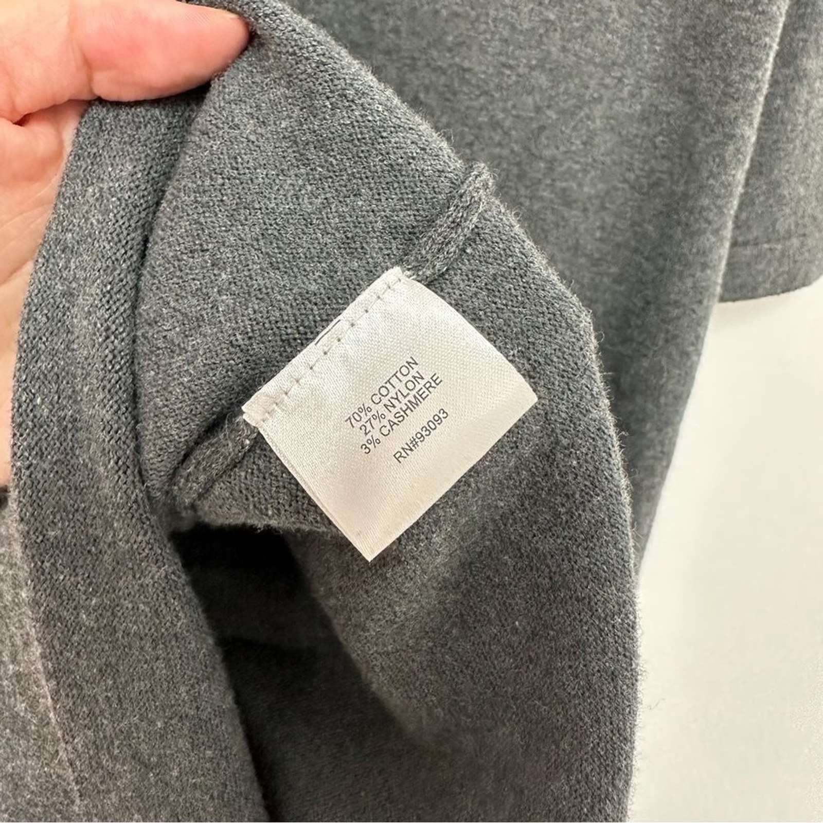Tyler Boe Kim Cowl Neck Cashmere Blend Sweater Dress in Grey Women’s Sz XS