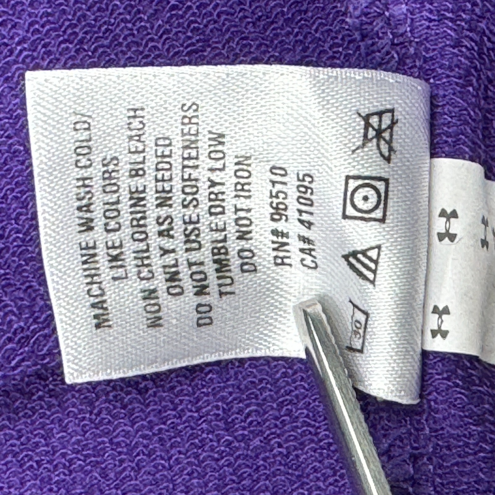 Under Armour Cover Up Womens Extra Small Purple Hoodie Tunic Coverup Dress