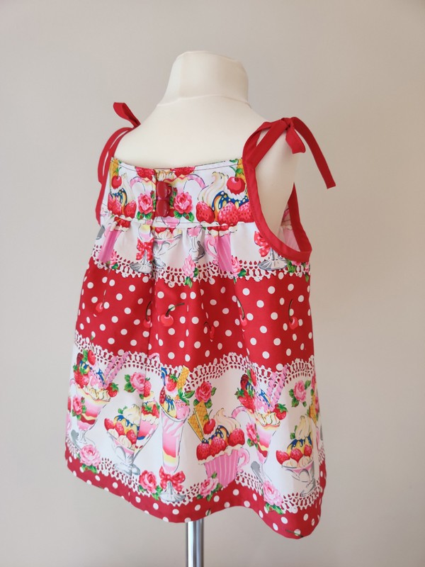 Ice Cream Print Dress by Serendipity Girls Designer Dresses
