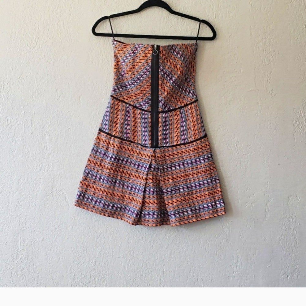 RACHEL ROY ORANGE/ GREY TRIBAL PRINT DRESS..SIZE 2
