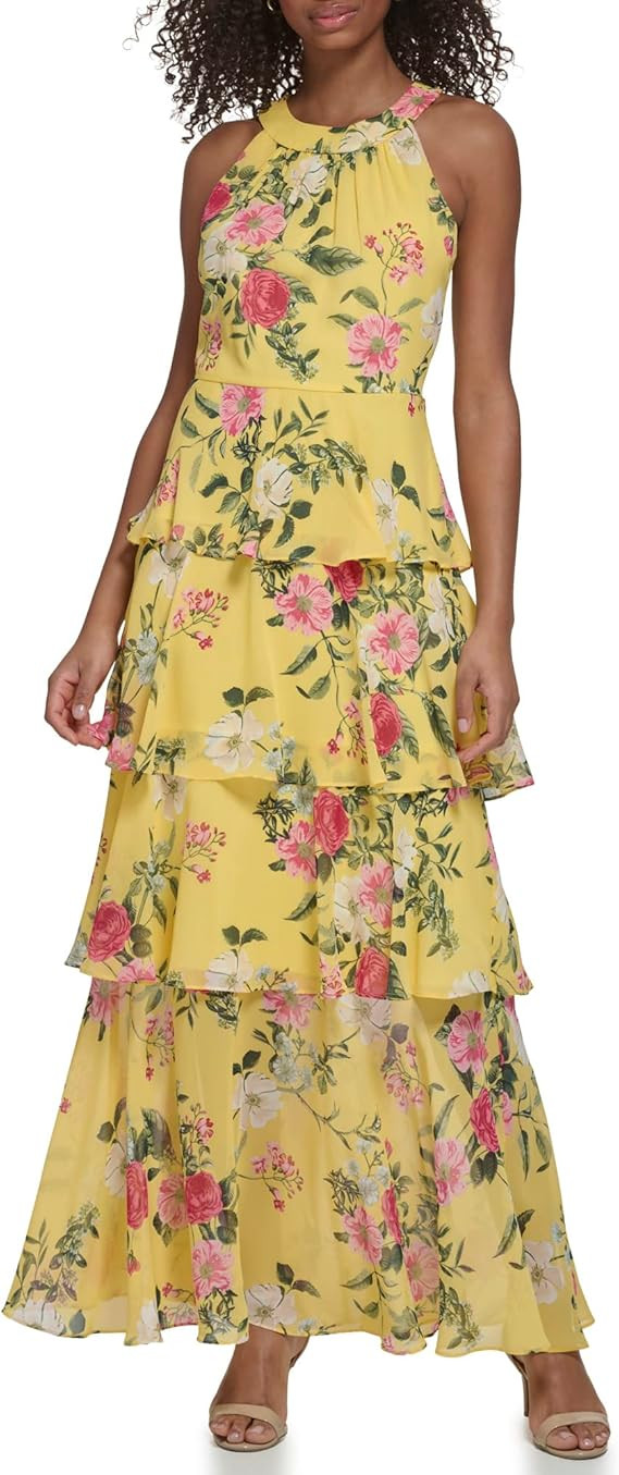 Jessica Howard Women’s Style Maxi Sleeveless Chiffon Size 16 New with Tags!