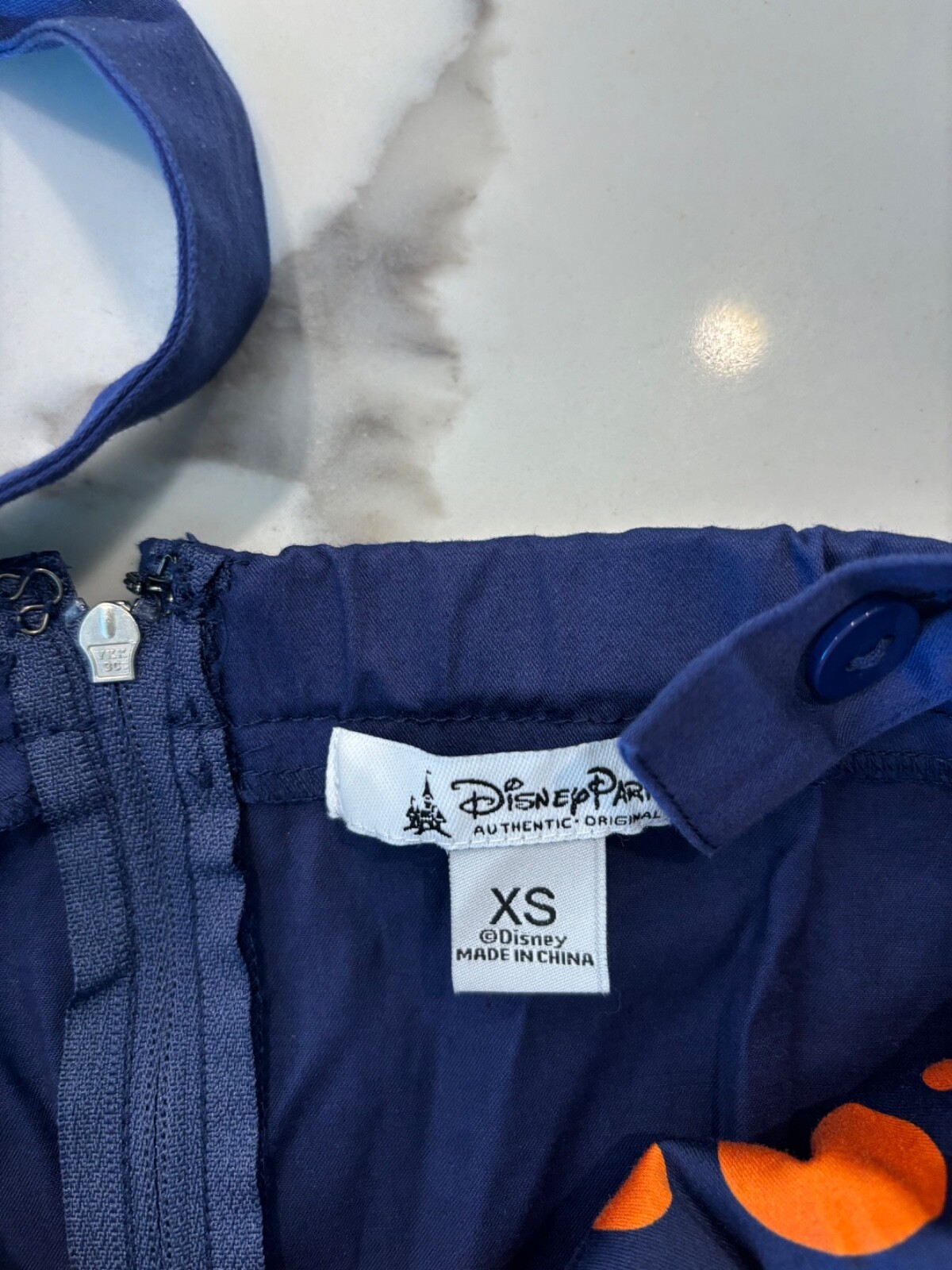 Disney Parks Orange Bird Dress XS – With pockets! Pristine condition – Navy