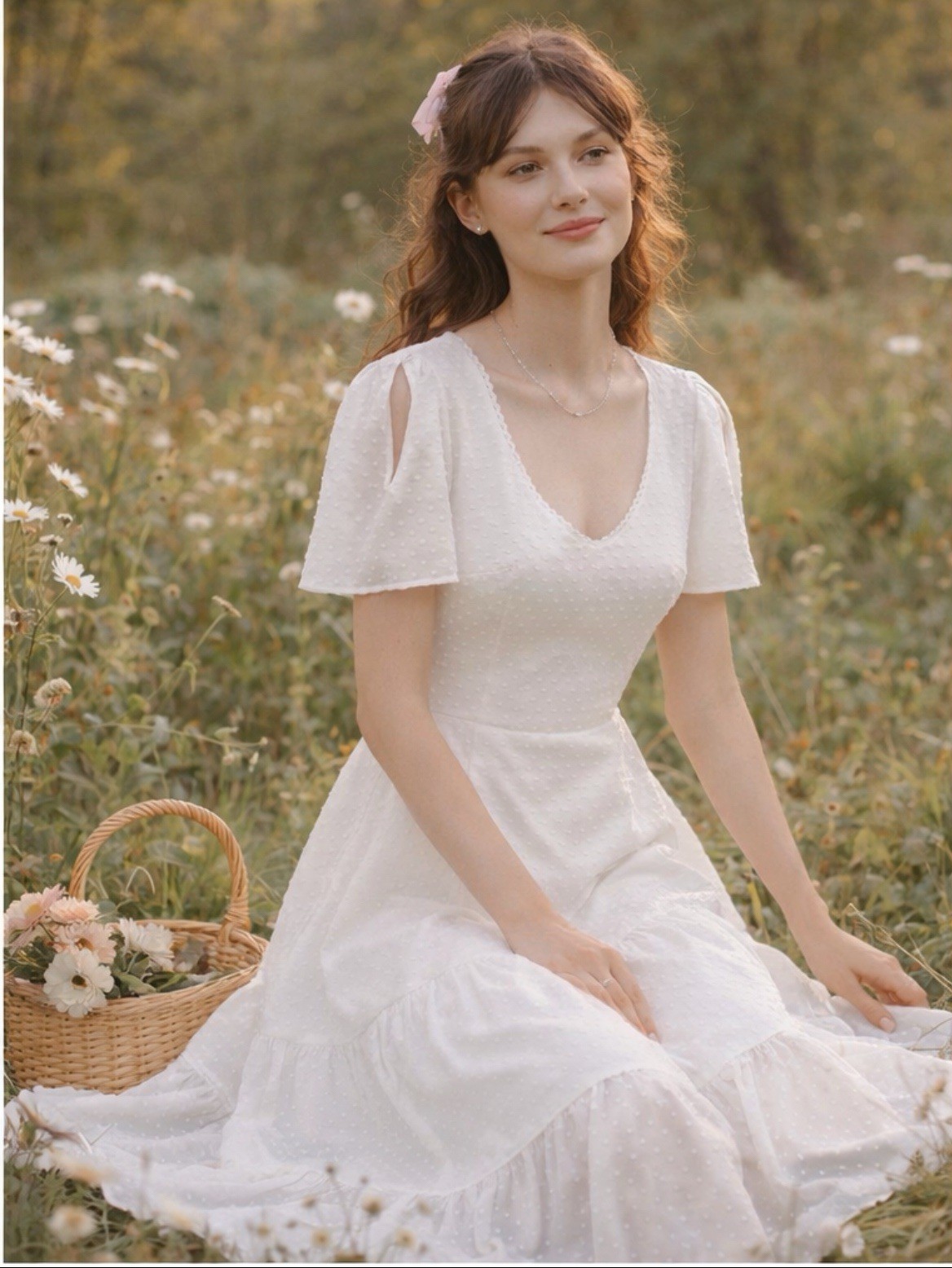 White Coastal Cowgirl Angel Fairy Maxi Dress Cotton Cottagecore Coquette Boho