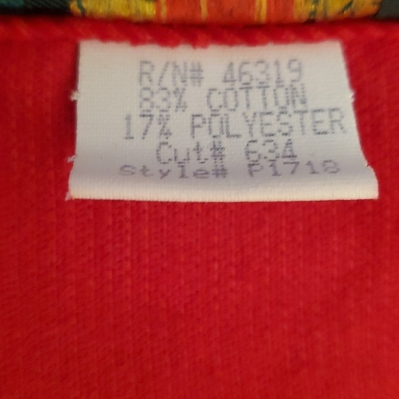 Willowbend Size 6 Cotton Blend Vintage Sleeveless Corduroy Red Button down dress