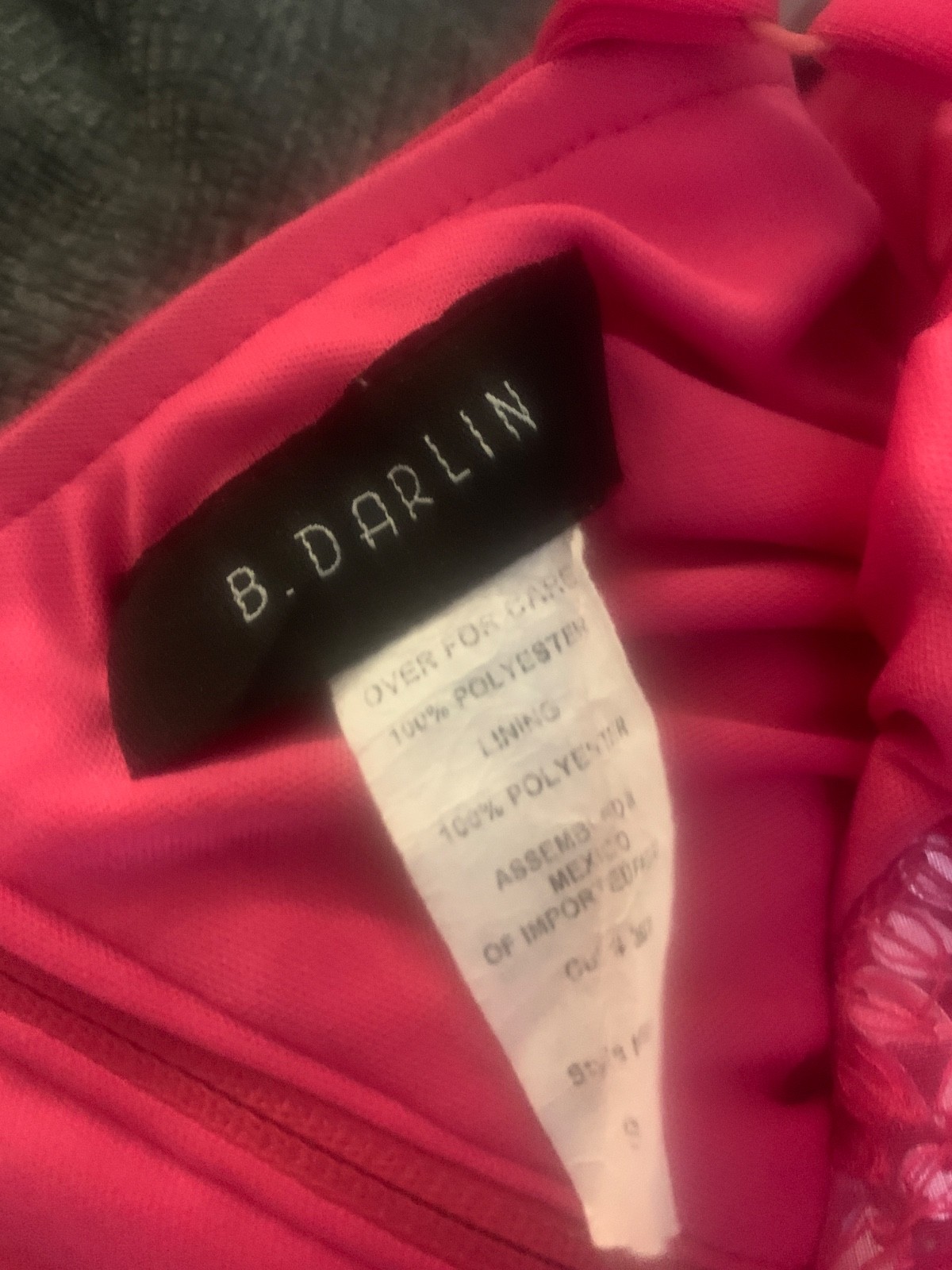 b darlin dress size 13/14 maxi dress one stud is loose