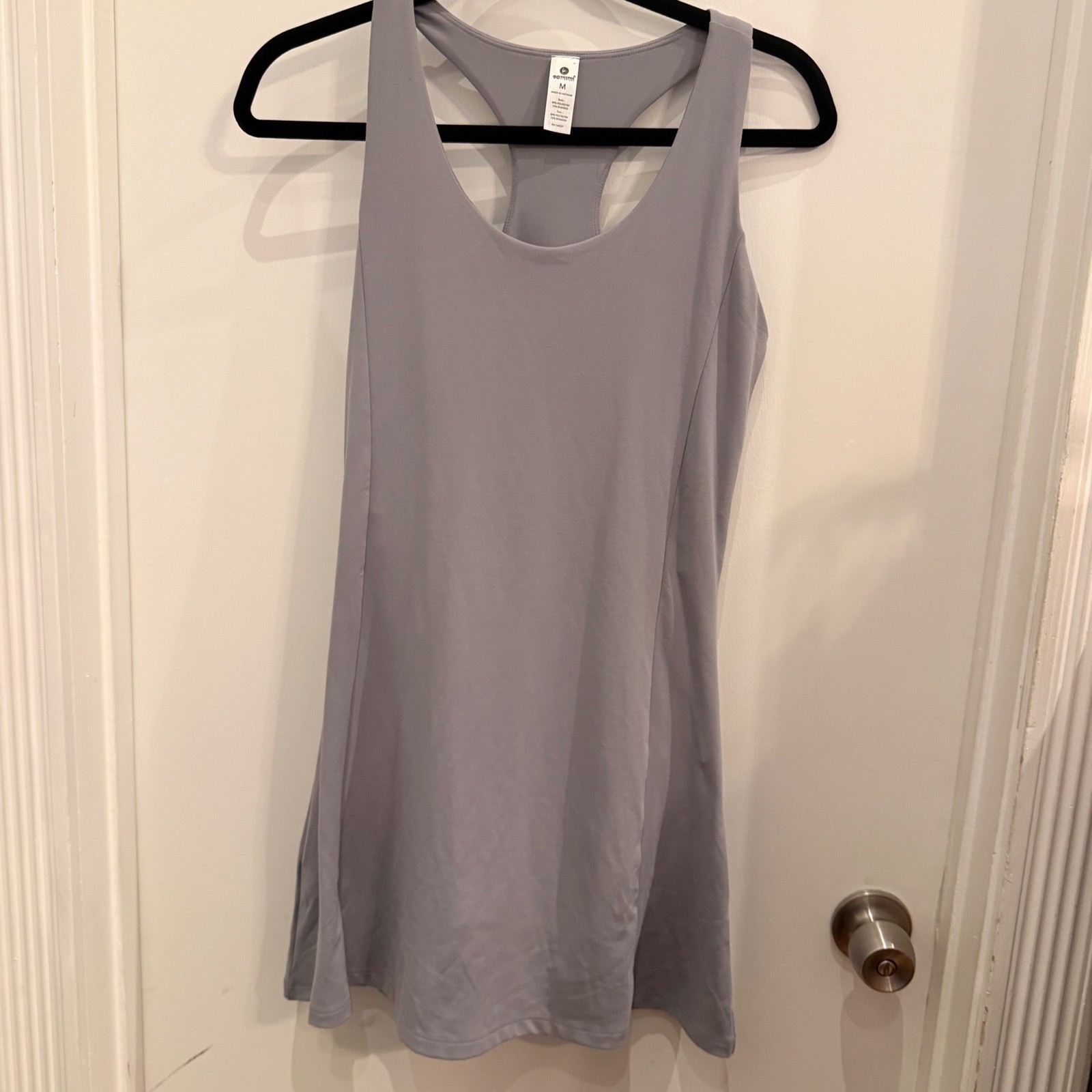 90 Degree by Reflex Activewear Exercise Dress M Lavender Grey Athleisure