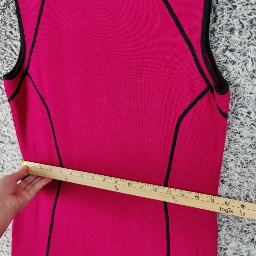 Michael Kors MMK Womens Minimalist Sophisticated Chic Bodycon Dress M Pink Black