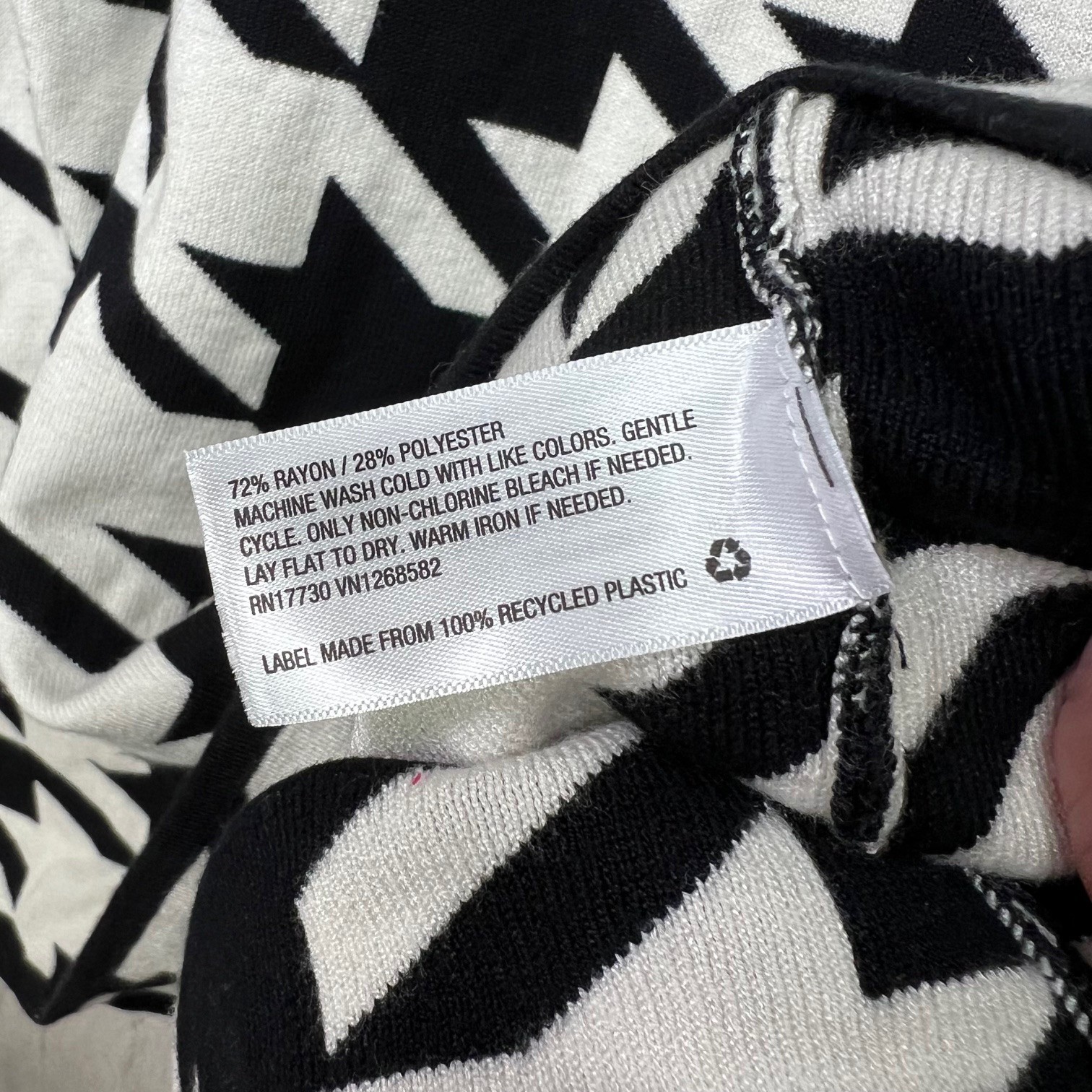SERGIO HUDSON x Target Houndstooth Sweater Midi Dress Black White Sz 3X NWT