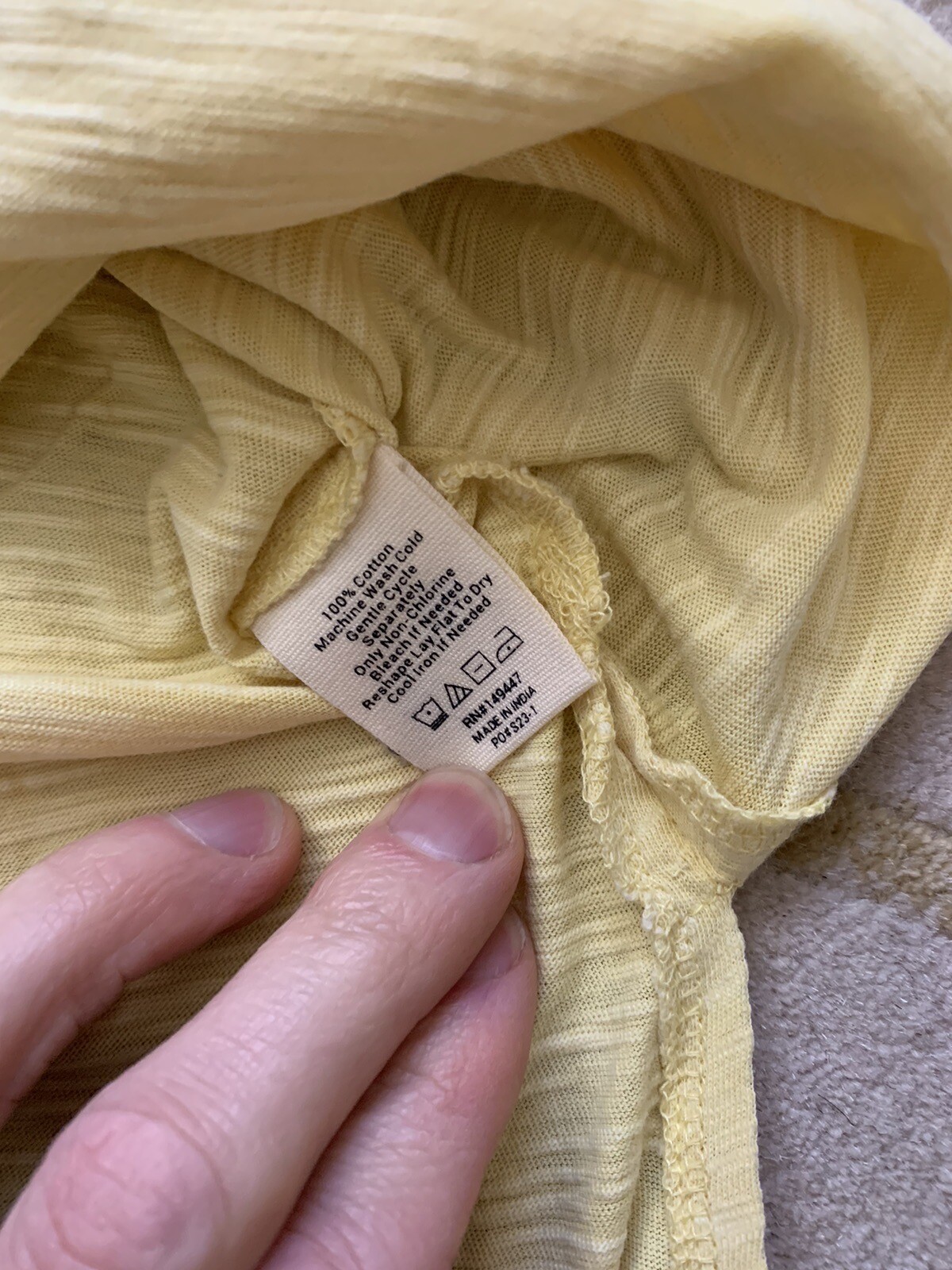 The Normal Brand Slub Tee Dress NWT Lemon XS