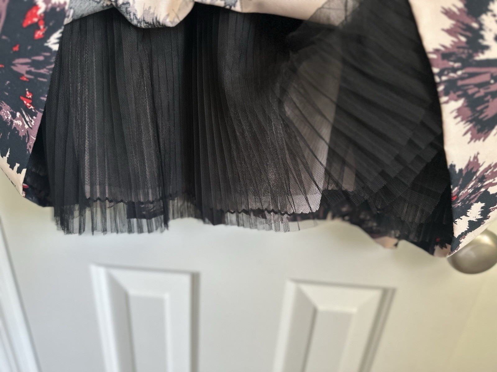 Anthropologie Peter Som Brushstroke Blossoms Lace Bodice Dress Size 6 MSRP 248$