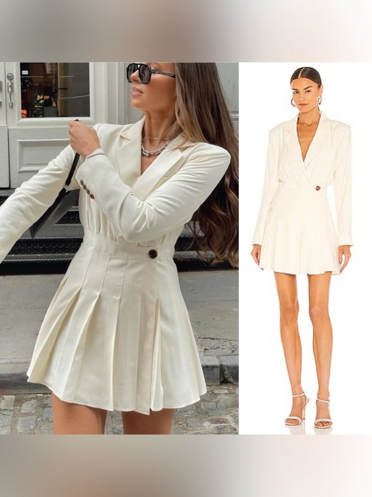 Danielle Bernstein Blazer Tennis Dress