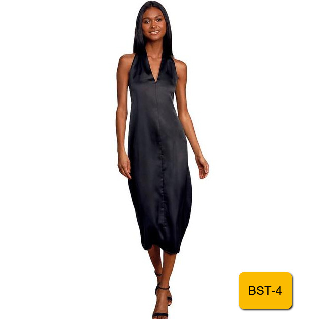 Bishop + Young Women’s Dress Camila T-Back Dress XS & M – Black Designer Dress