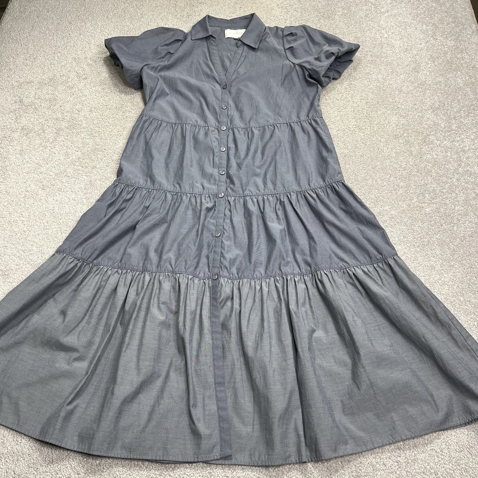 Brochu Walker Large The Havana Dress Gray Luxury Sustainable Flattering Pockets