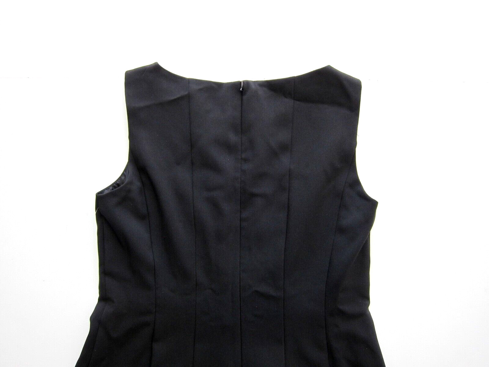NWT Evan Picone Black Label Classic Black Sleeveless Tunic Sheath Shift Dress 6
