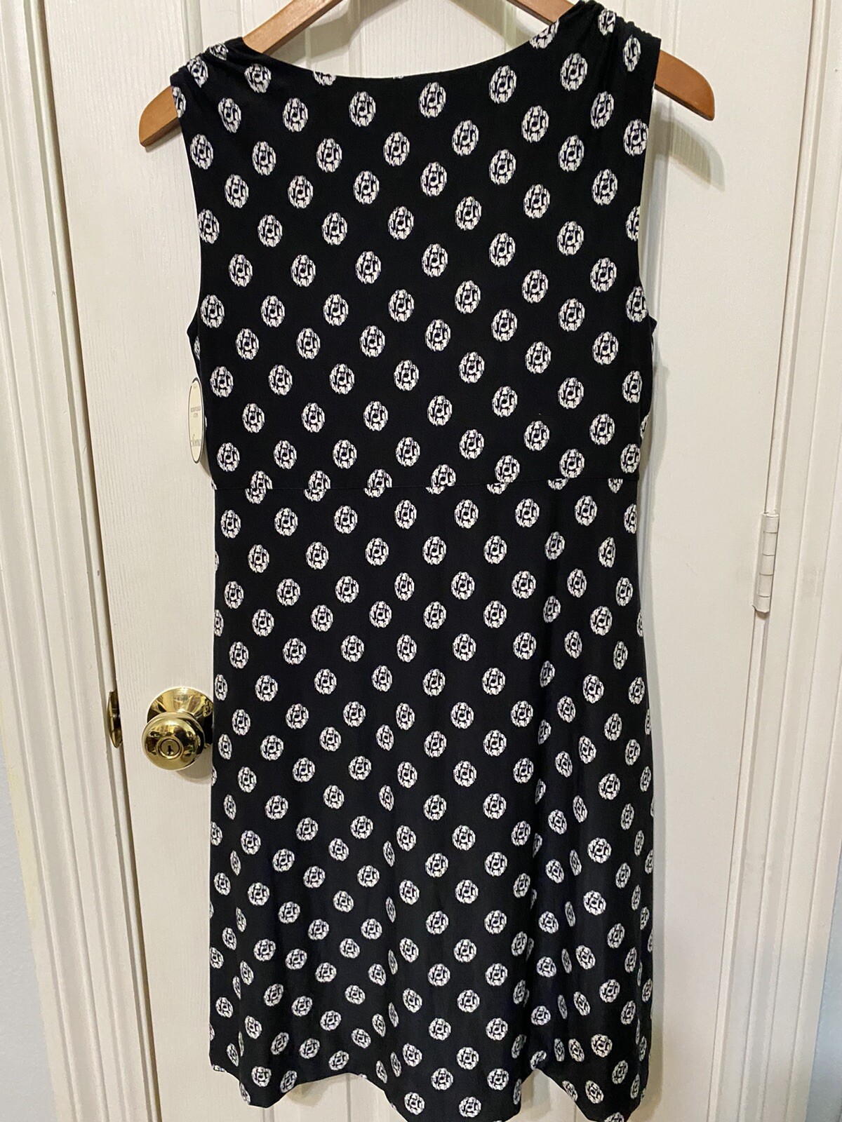 SOMA black INDIRA Soft Jersey V-neck Cross over sleeveless dress sz M NWT $69