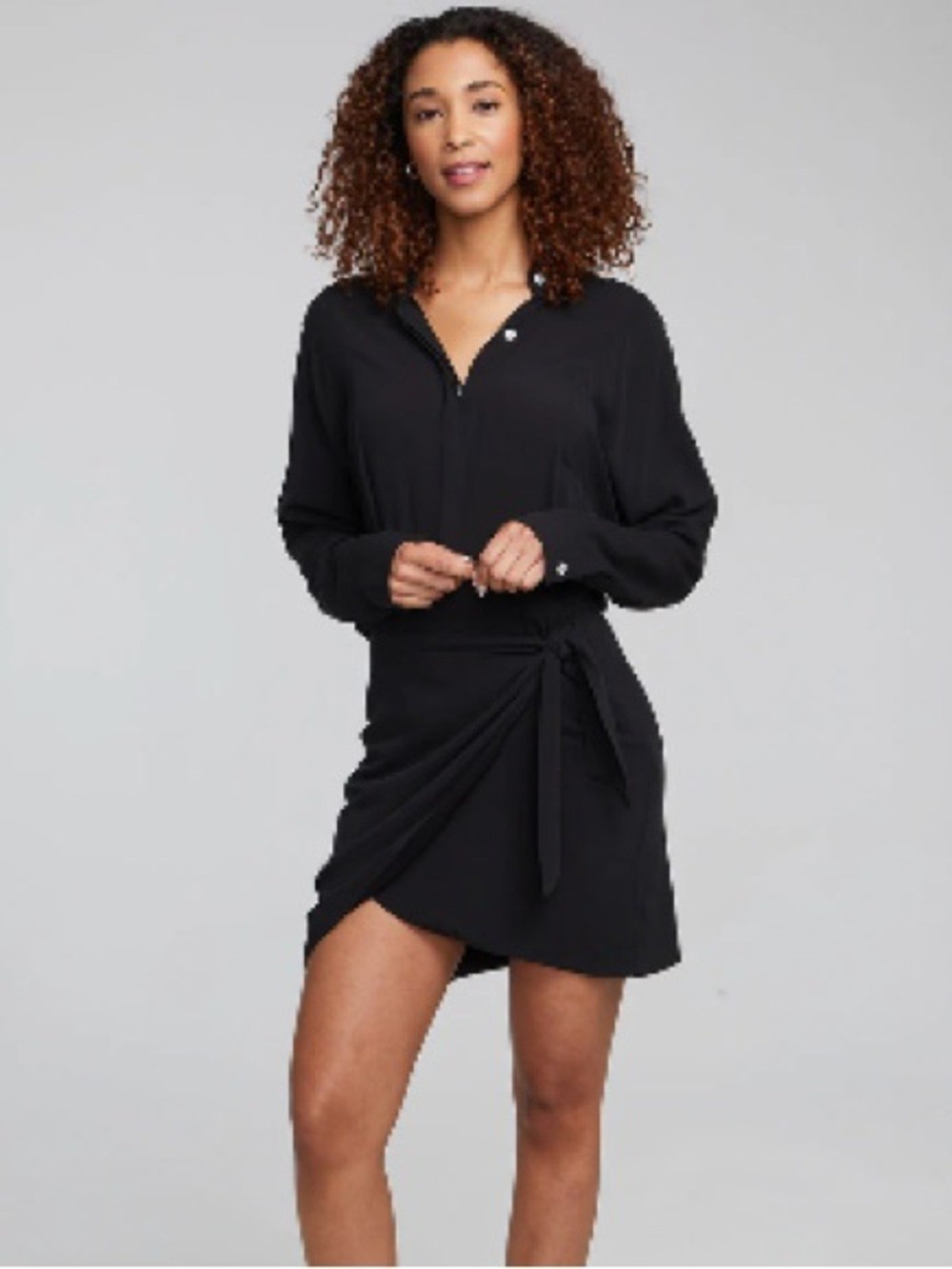 NWT CHASER Syd Shadow Black Mini Dress, Small ($128)