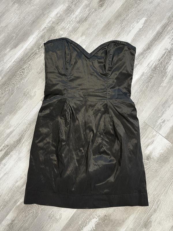 Women French Connection Dress Black Polyester 36 #8MHT