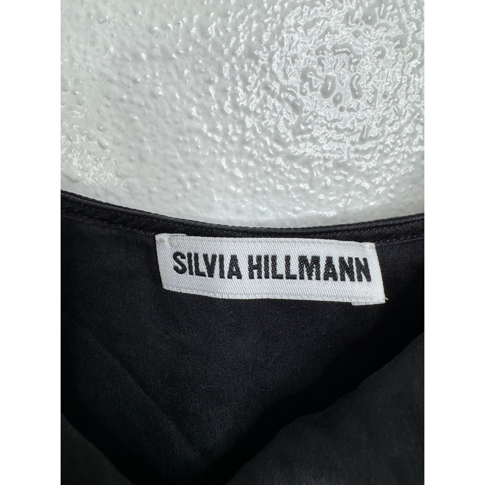Silvia Hillmann Black Cowl Neck Draped Midi Dress with Pockets Womens Minimalist