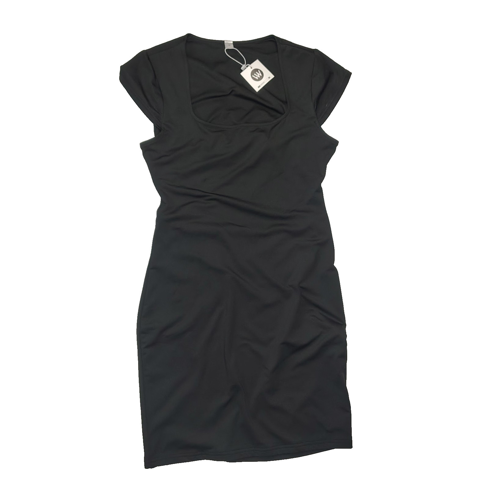 NWT – Lovely Wholesale Black Fitted Dress, PeekaBoo Back, Size Medium