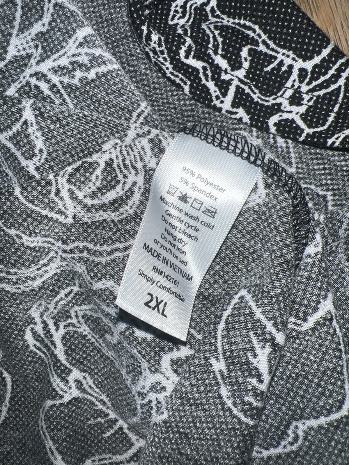 Lularoe Nicole Dress Black White Dots Tattoo Roses 2XL 22/24 20/22 2X Vintage ❤️