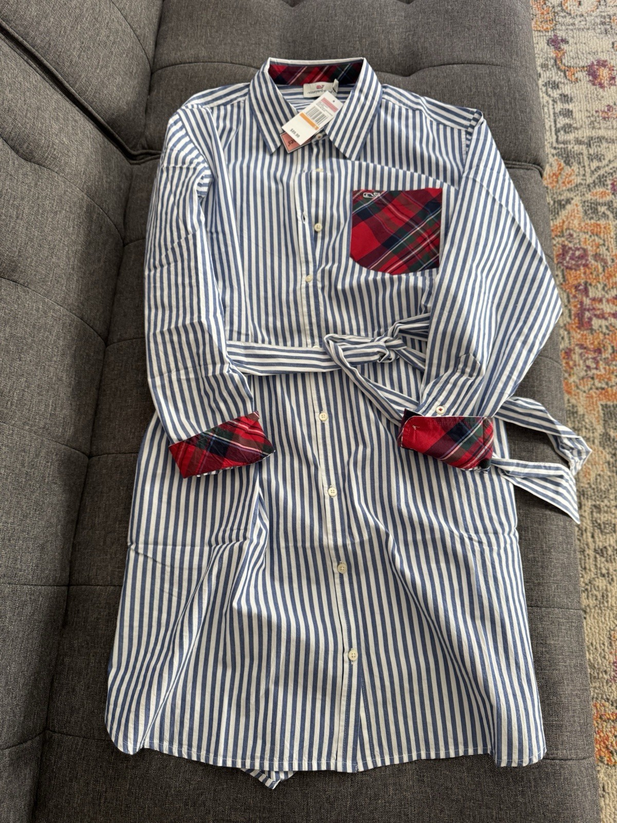 NWT Vineyard Vines Women’s Party Stripe Poplin Dress Small