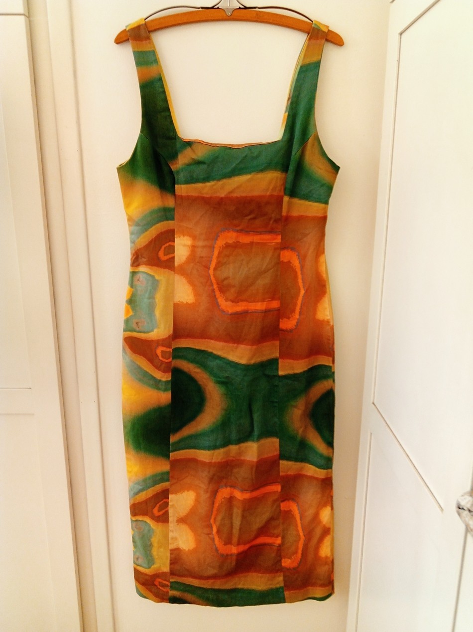 $265 Studio Fantastique x Free People Vicky Digital Print Midi Dress Size XL