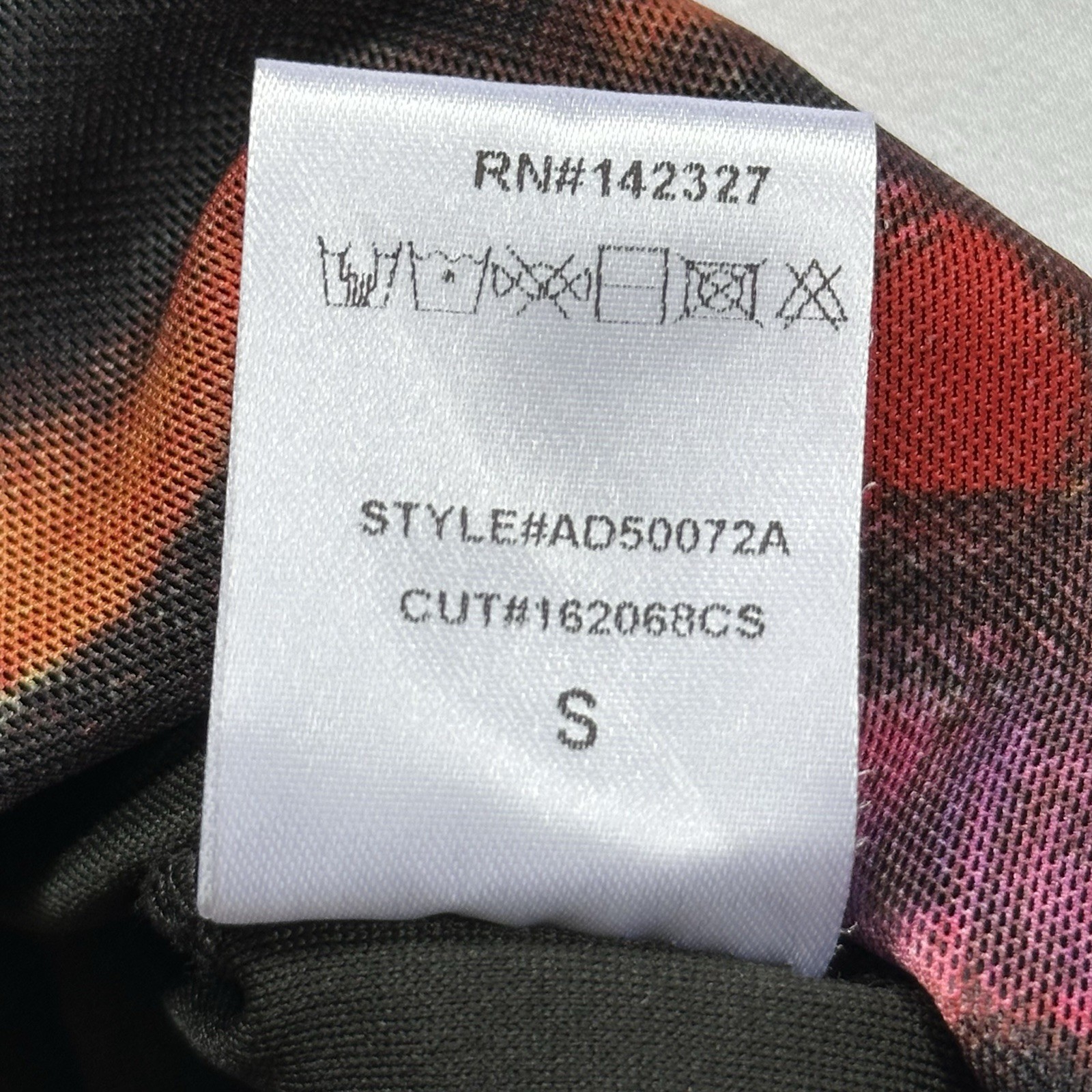 Akira On My Mind Abstract Colorful Plunge V-Neck Bodycon Mini Club Dress Size S