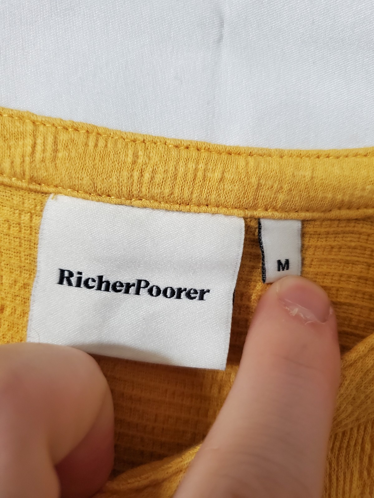 Richer Poorer Cloud Weave Button Up Dress Womens Medium Yellow Lightweight Sun