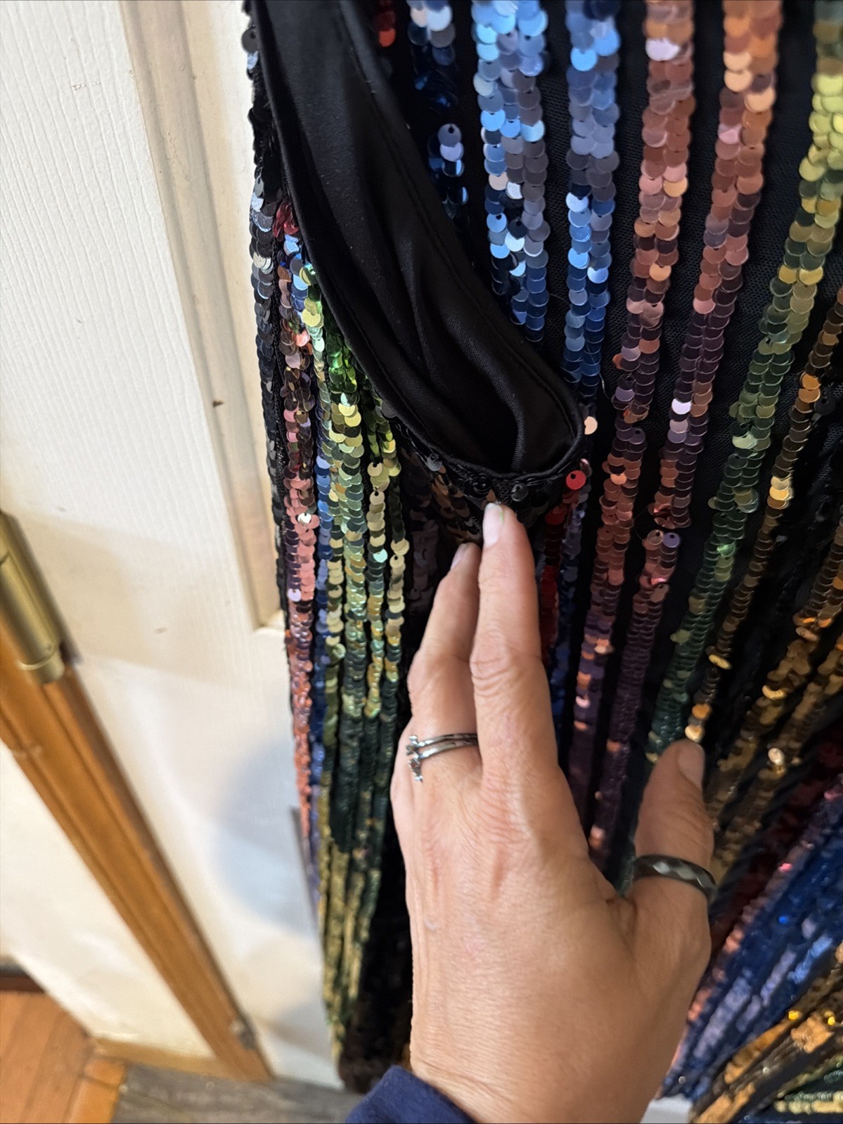 Torrid 3 3x xxxl PRIDE Multicolor Sequin mini Dress Beautiful black red gold
