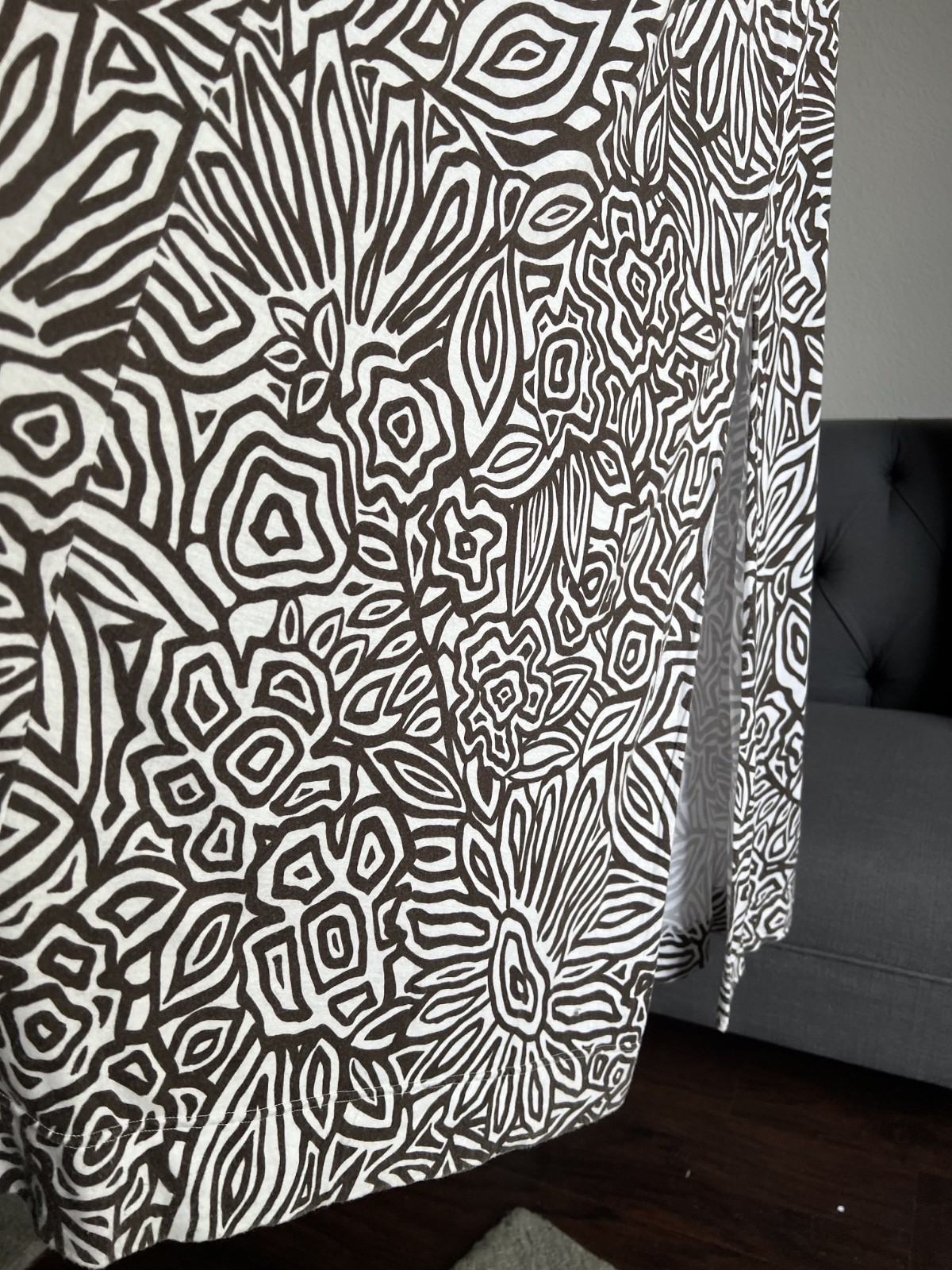 Banana Republic Maxie Sleeves Brown & White Dress Size XS
