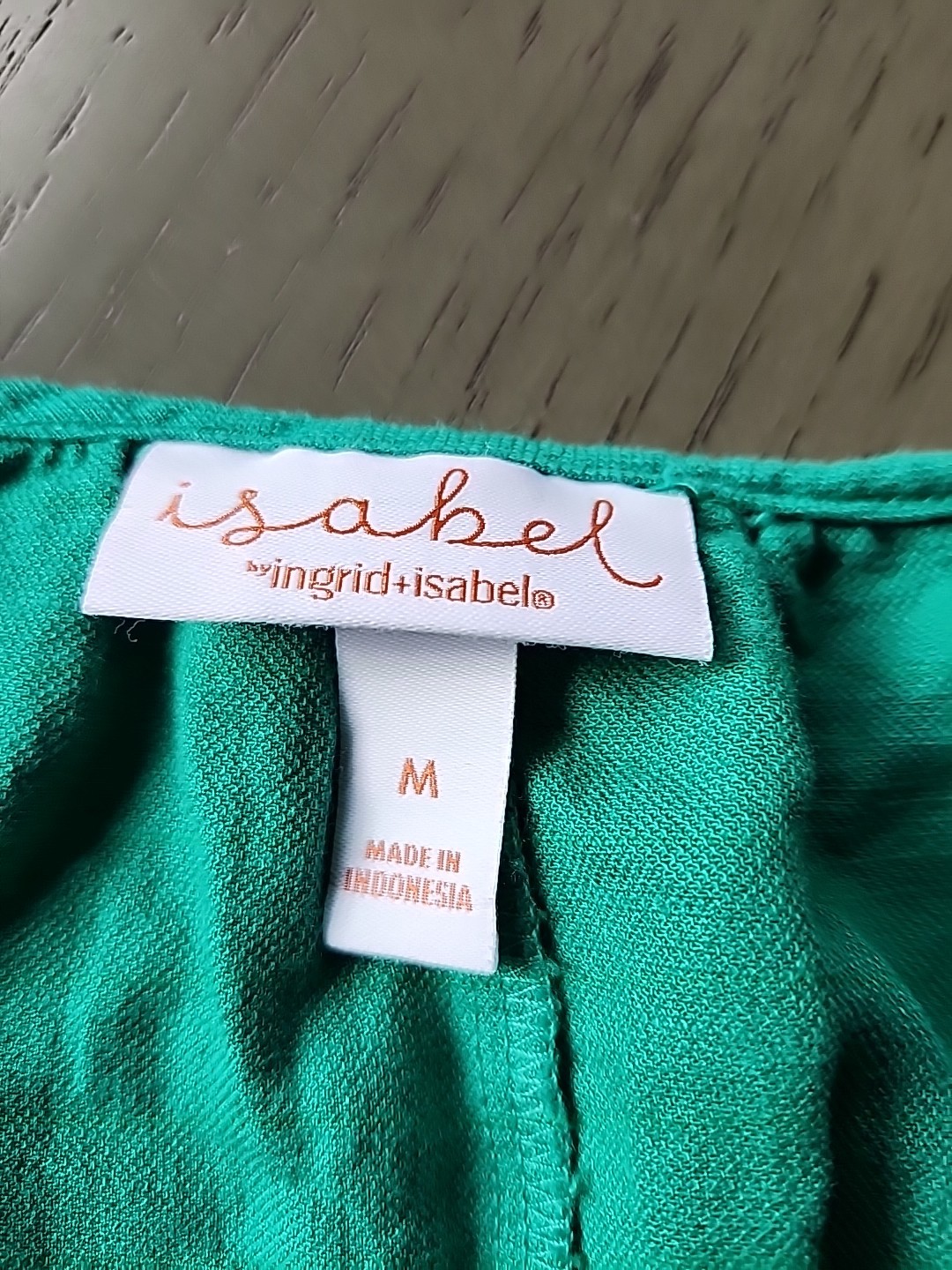 Isabel by Ingrid & Isabel Green Maternity Dress Med. Short Sleeve Pockets