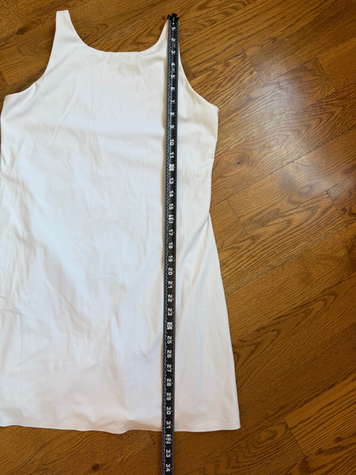 SPANX Vivid White Power Boost Exercise Dress Built In Short Size M NWT