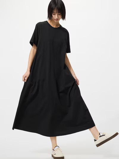 UNIQLO AIRism Cotton T-Shirt Dress Women S-3XL A-Line 483986 from Japan NWT