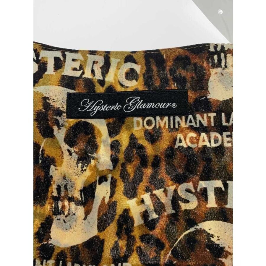 Hysteric Glamour Skull Leopard Wrap Dress Short Sleeve Women Free Auth