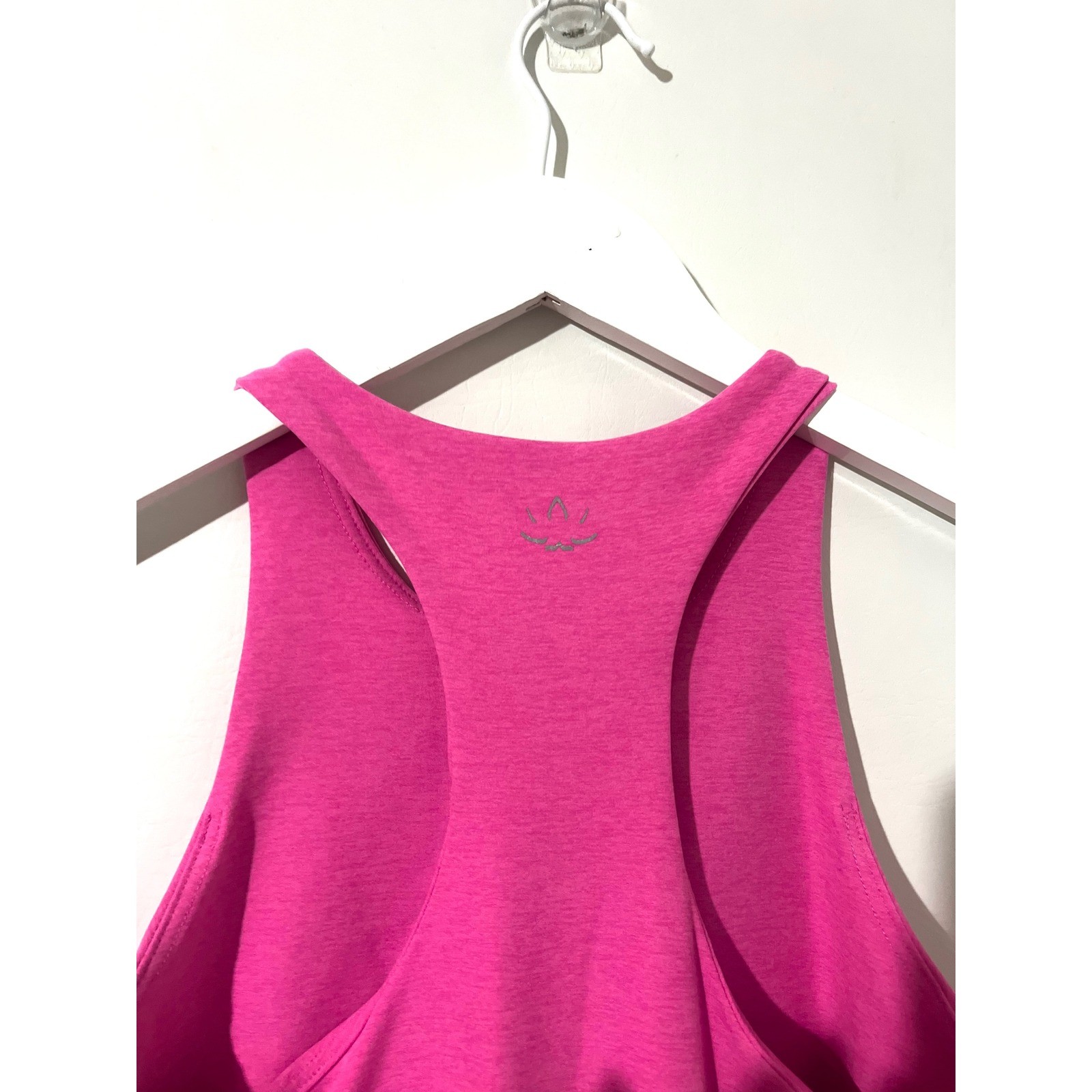 BEYOND YOGA Pink Heathered Ruffled Sleeveless Mini Workout Dress Size XS