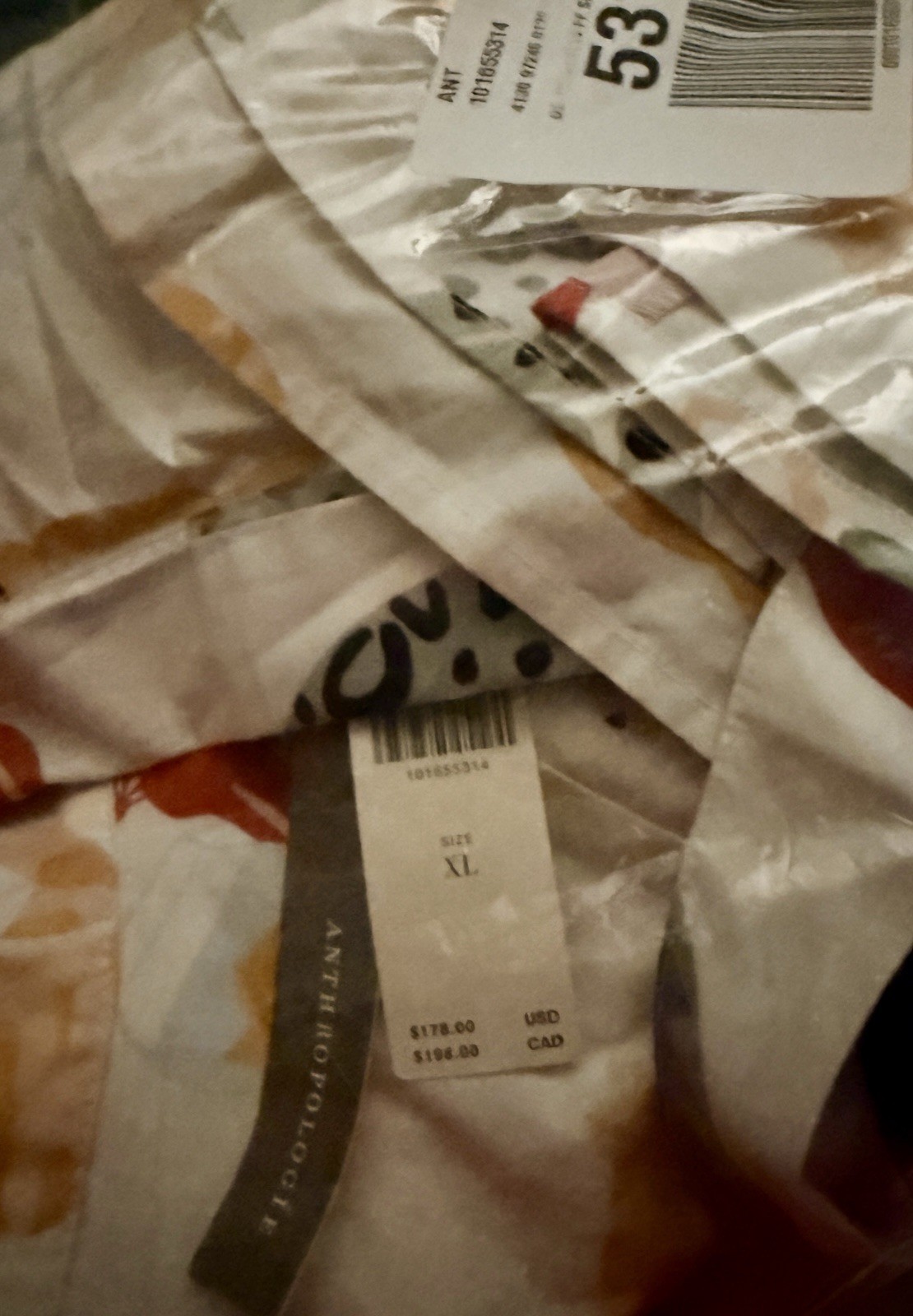 NWT RARE! Naomi Wilkinson Anthropologie Cat Dress White w Multicolored Cats XL