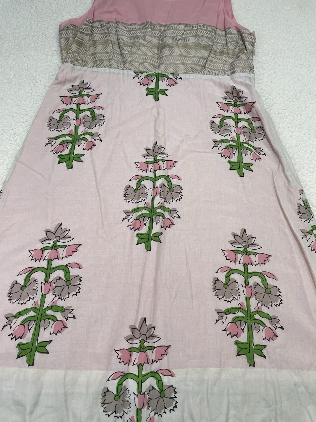 Anthropologie Moulinette Soeurs Size 10 Sleeveless Floral Dress Pink Gossip Girl