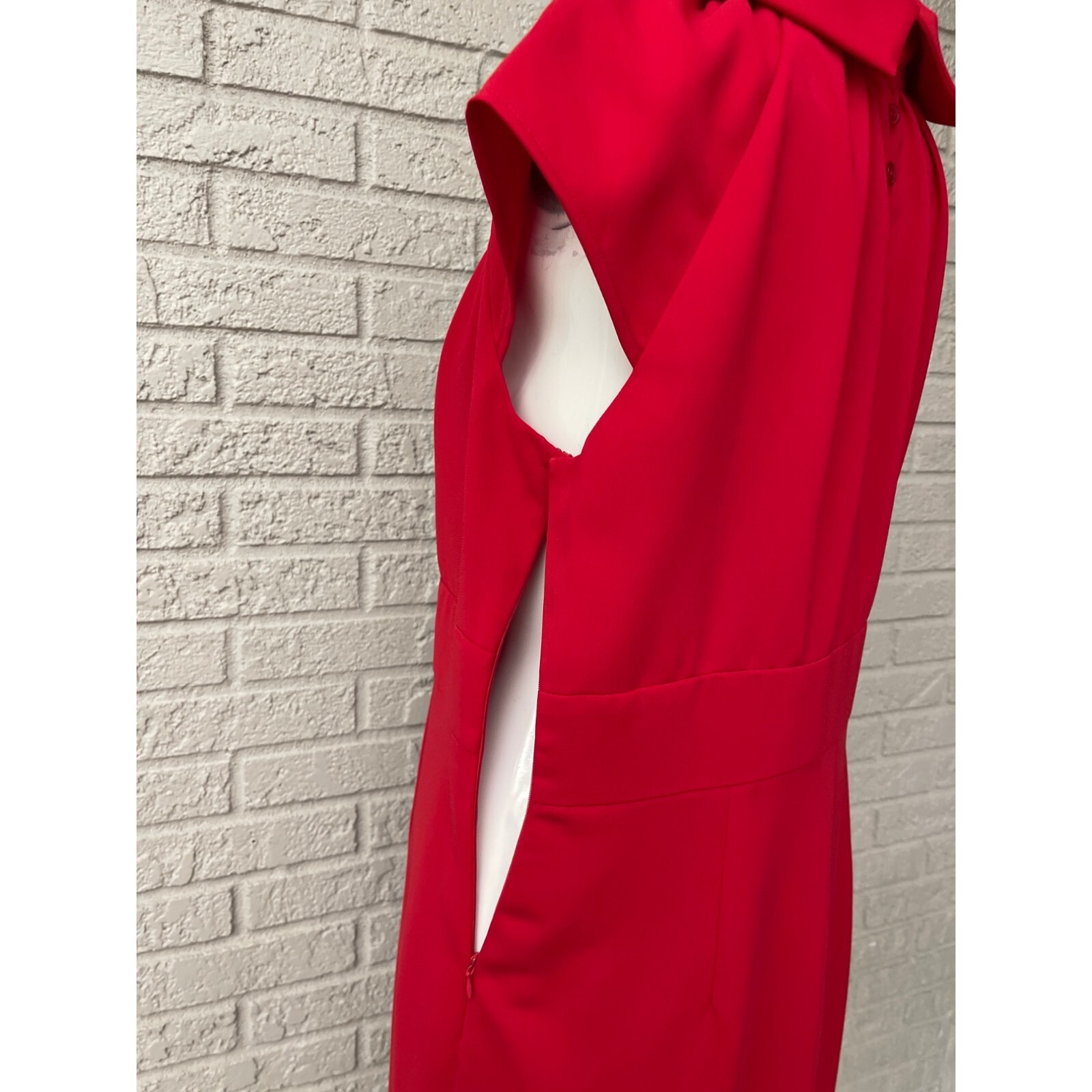 Petite Sophisticate Fold-Over Collar Sheath Dress Size 10P
