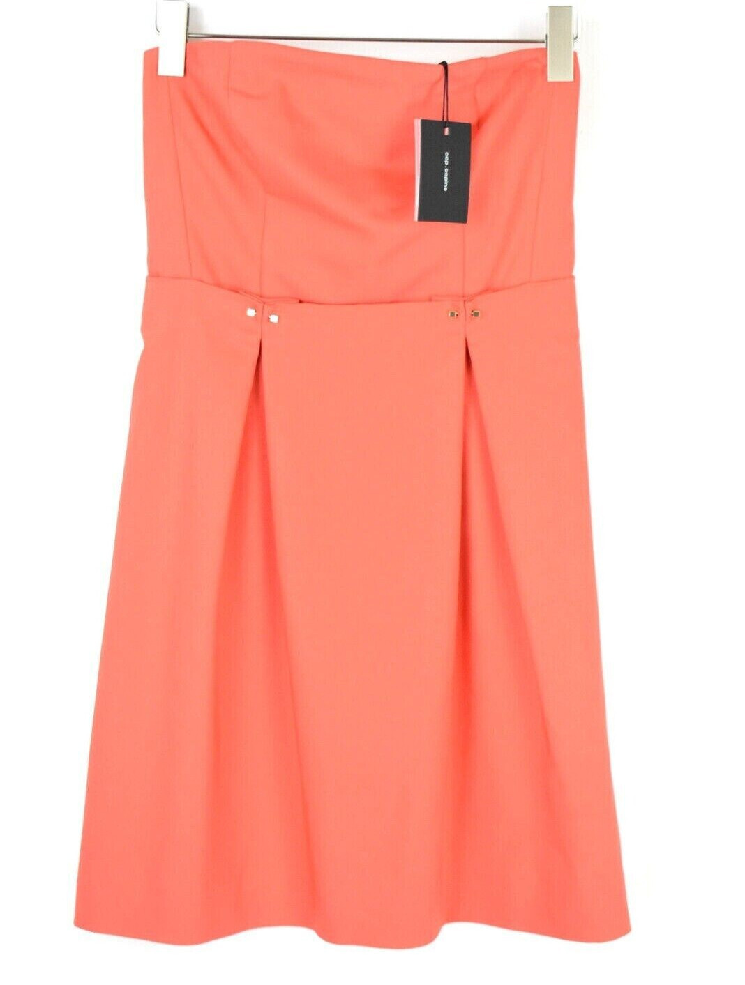 COP COPINE Bijou Dress Women’s (EU) 38 Strapless Pleated Stretchy Mini