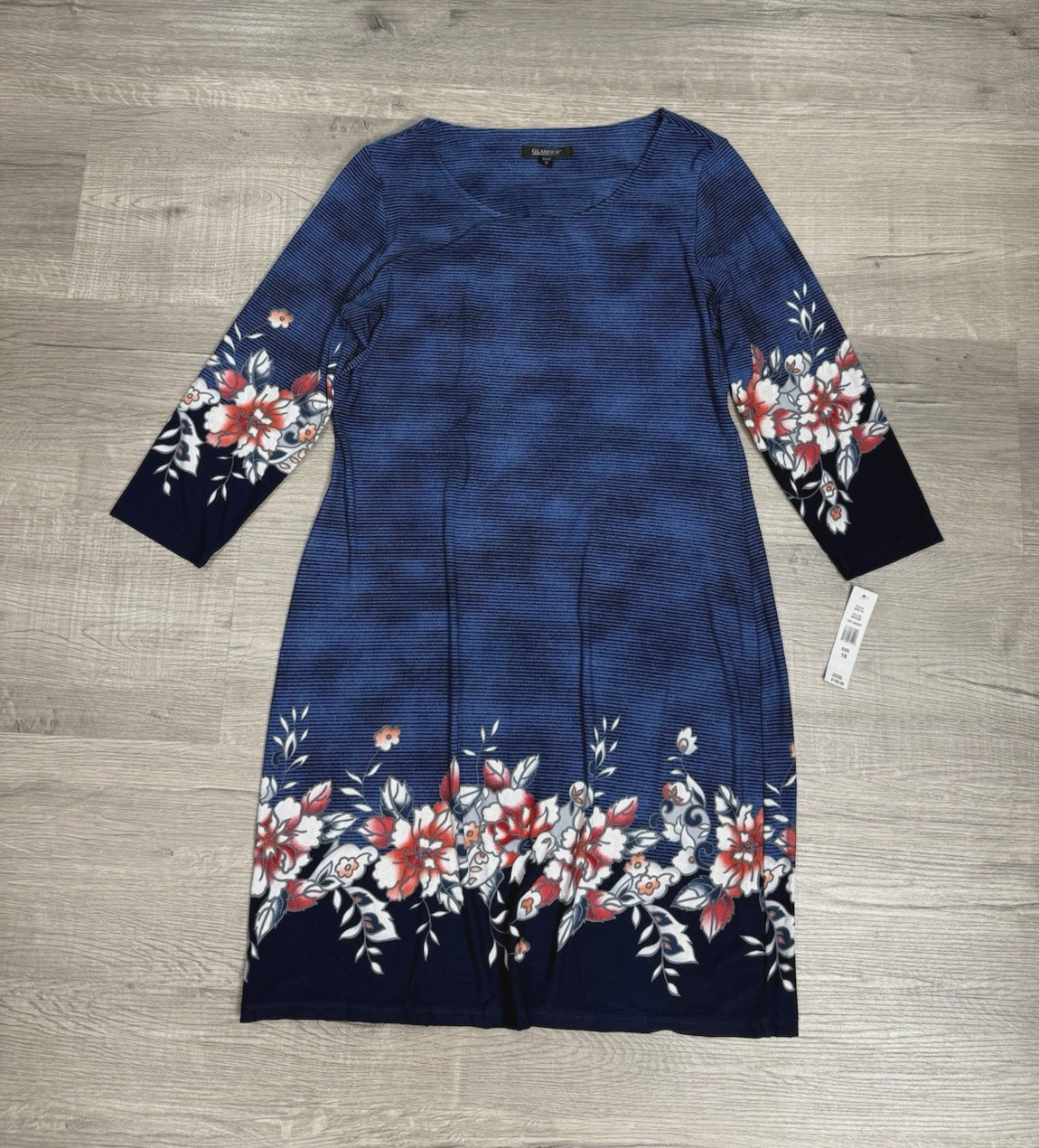 Glamour Women’s Soft Egypt Midi Dress Blue Size 16