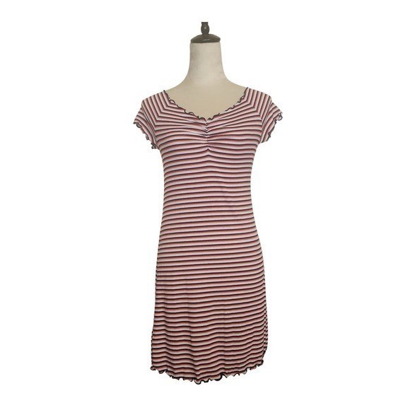 Arizona Jean Co Striped Ribbed Knit Mini Dress punk, grunge, skater