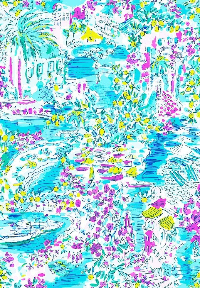 Lilly Pulitzer Sophie Pearson Shift Dress UPF 50 Postcards From Positano–XS NWOT